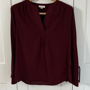 Calvin Klein Women's Burgundy Blouse